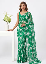 Load image into Gallery viewer, Light Weight Garden Vareli Printed Nara Chiffon Saree