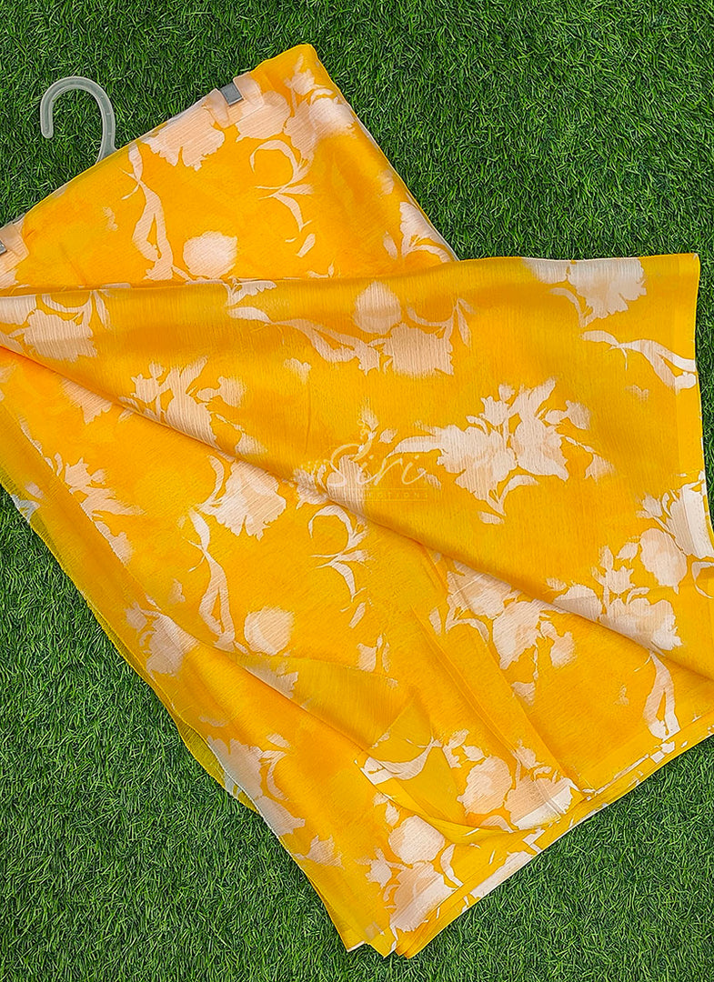 Light Weight Garden Vareli Printed Nara Chiffon Saree