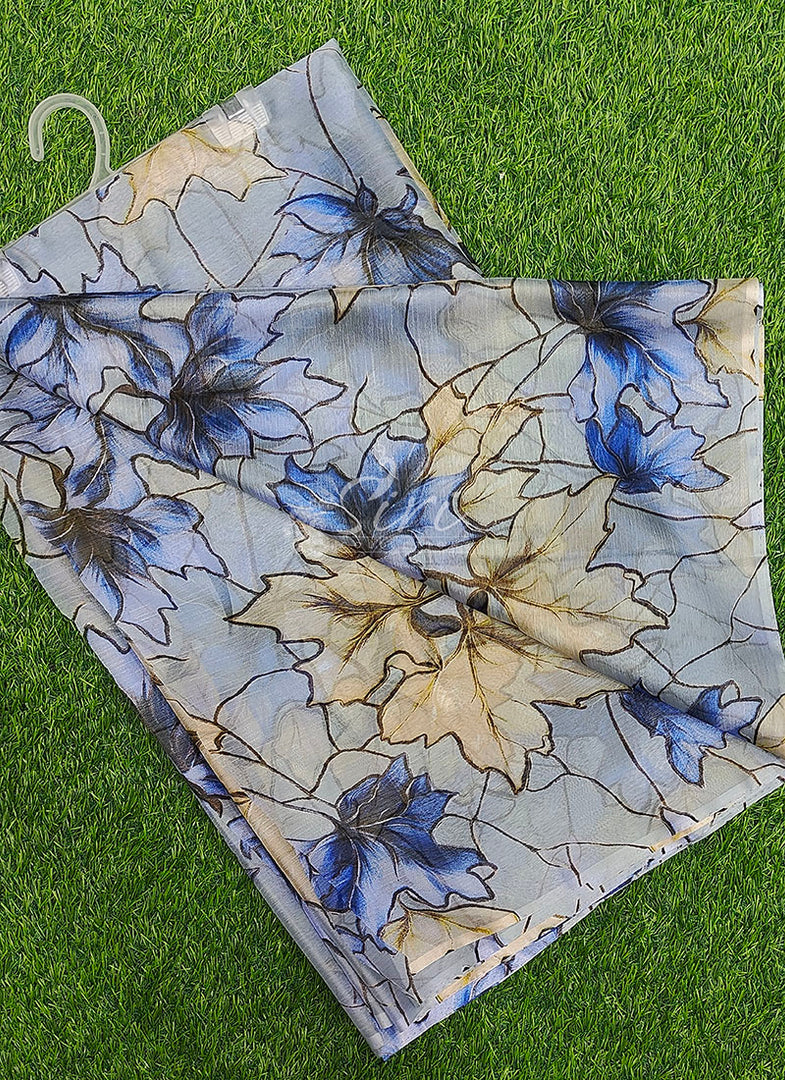 Light Weight Garden Vareli Printed Nara Chiffon Saree