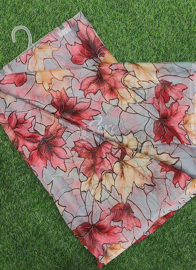 Light Weight Garden Vareli Printed Nara Chiffon Saree