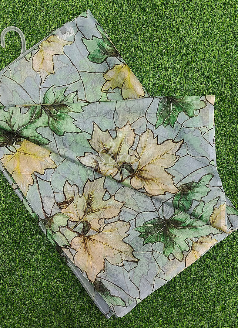 Light Weight Garden Vareli Printed Nara Chiffon Saree