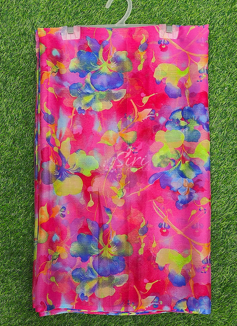 Light Weight Garden Vareli Printed Nara Chiffon Saree
