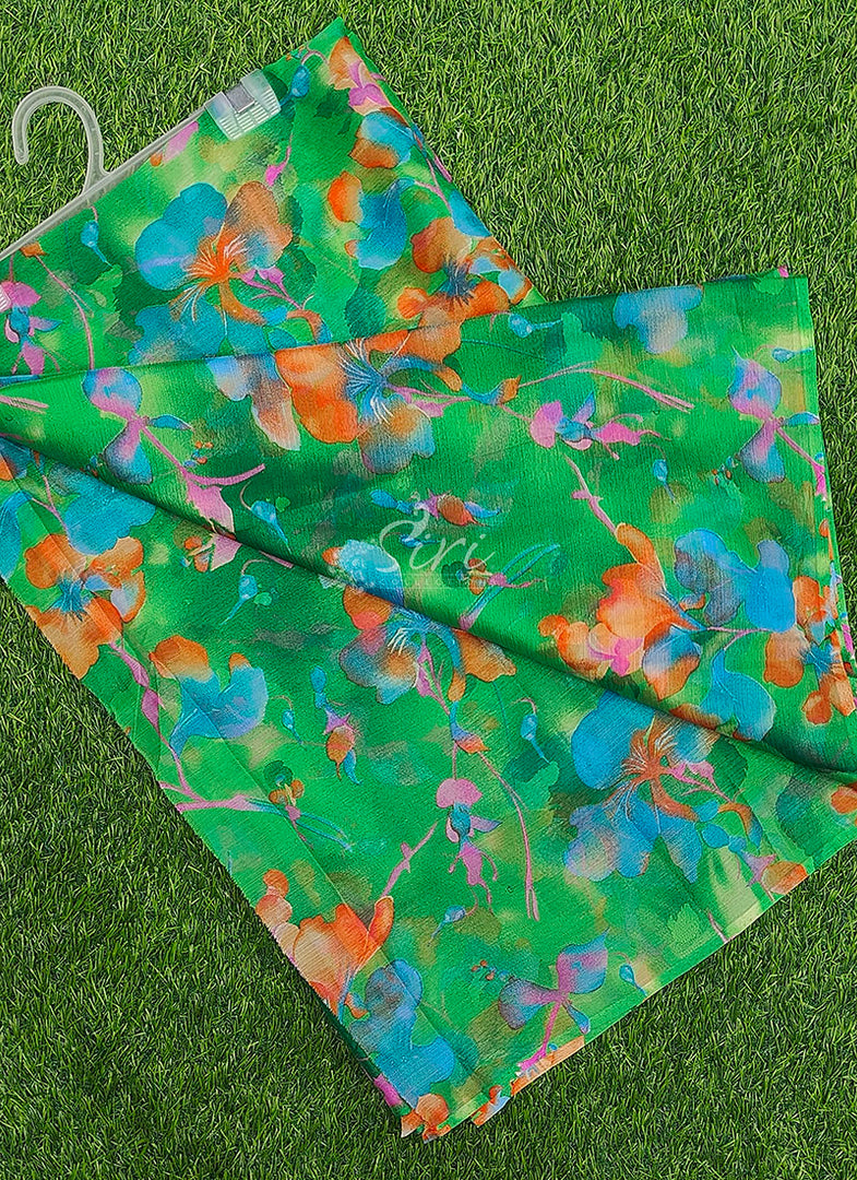 Light Weight Garden Vareli Printed Nara Chiffon Saree