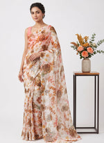 Load image into Gallery viewer, High Quality Garden Vareli Printed Nara Chiffon Saree