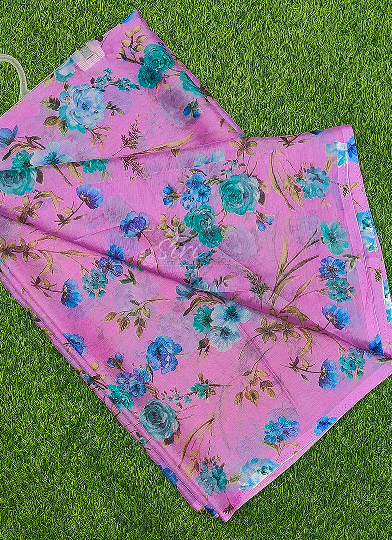 High Quality Garden Vareli Printed Nara Chiffon Saree