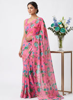 Load image into Gallery viewer, High Quality Garden Vareli Printed Nara Chiffon Saree