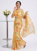 Load image into Gallery viewer, High Quality Garden Vareli Printed Nara Chiffon Saree