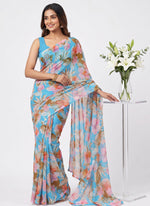 Load image into Gallery viewer, High Quality Garden Vareli Printed Nara Chiffon Saree