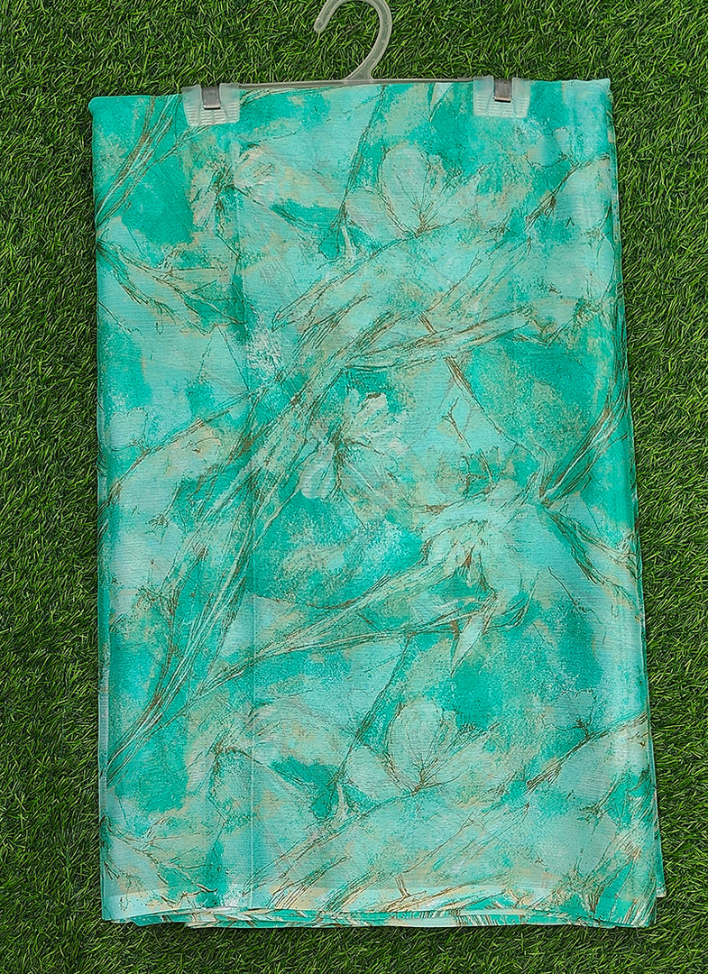 High Quality Garden Vareli Printed Nara Chiffon Saree without Blouse