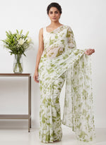 Load image into Gallery viewer, High Quality Garden Vareli Printed Nara Chiffon Saree without Blouse