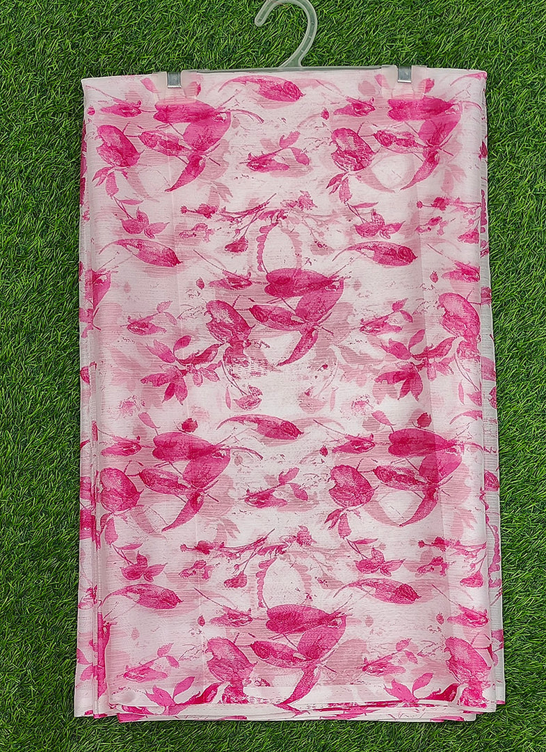 High Quality Garden Vareli Printed Nara Chiffon Saree without Blouse