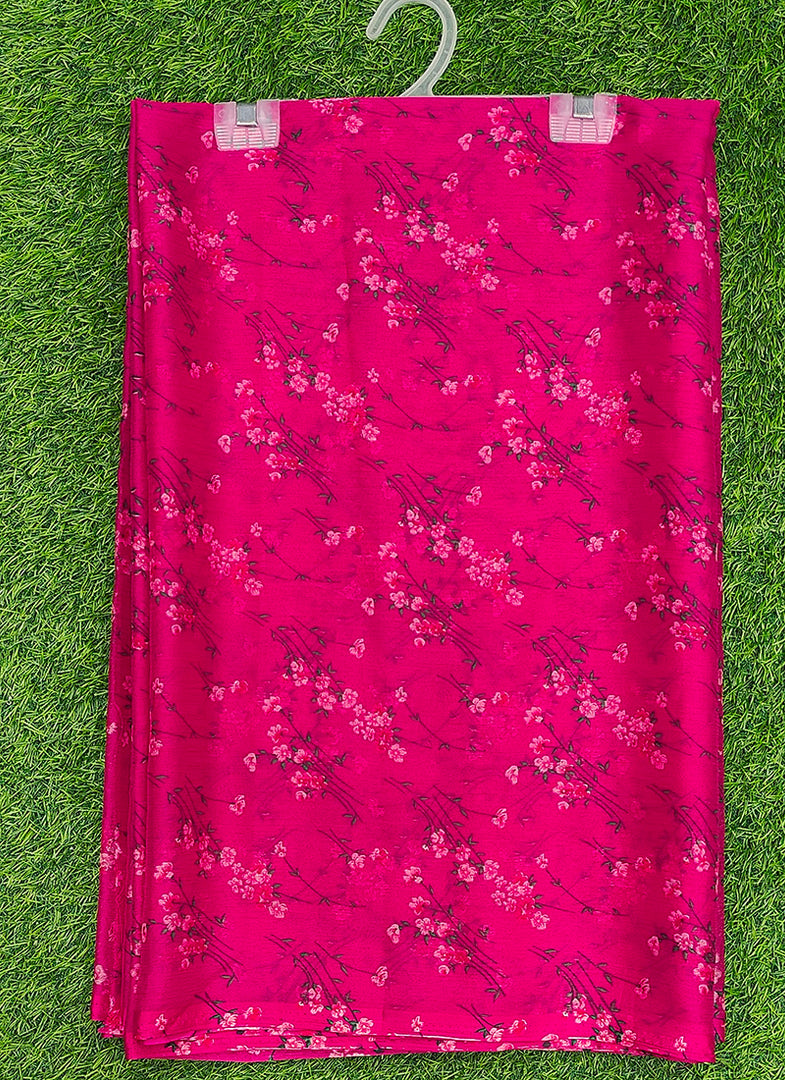 Garden Vareli Printed Nara Chiffon Saree without Blouse
