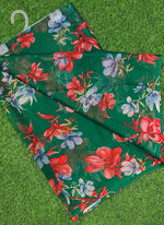 Load image into Gallery viewer, Garden Vareli Printed Nara Chiffon Saree without Blouse