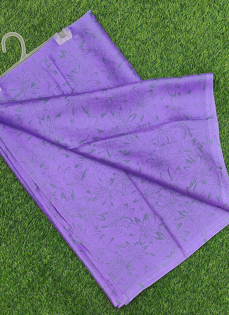 Garden Vareli Printed Nara Chiffon Saree without Blouse