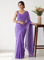 Load image into Gallery viewer, Garden Vareli Printed Nara Chiffon Saree without Blouse