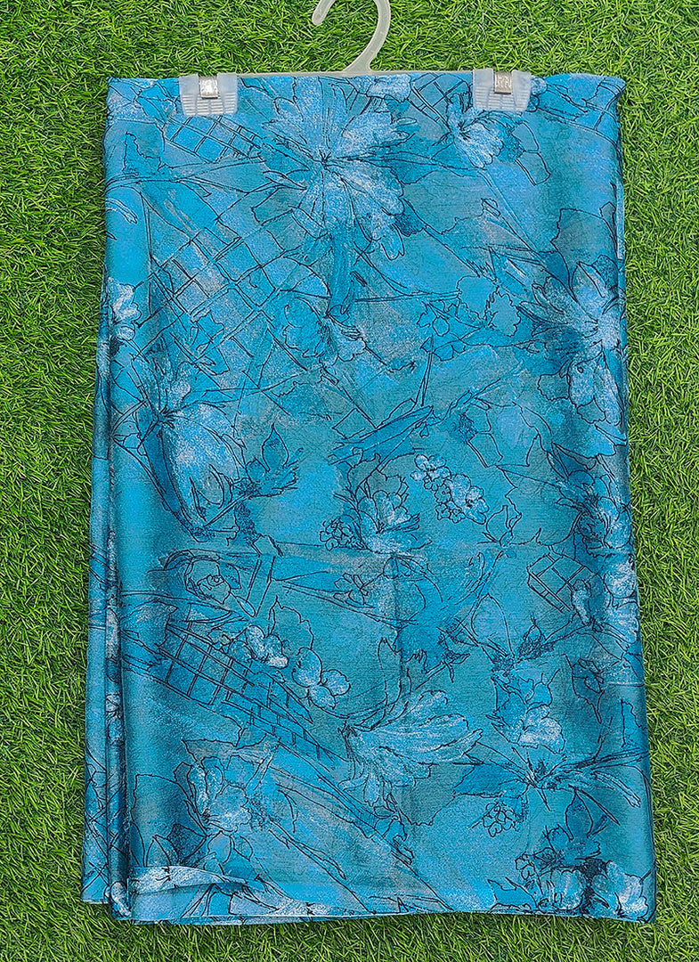 Garden Vareli Printed Nara Chiffon Saree without Blouse