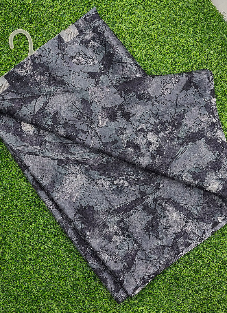 Garden Vareli Printed Nara Chiffon Saree without Blouse