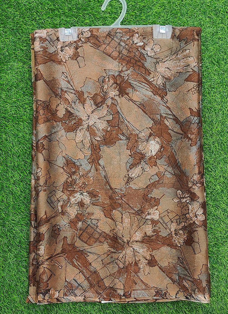 Garden Vareli Printed Nara Chiffon Saree without Blouse