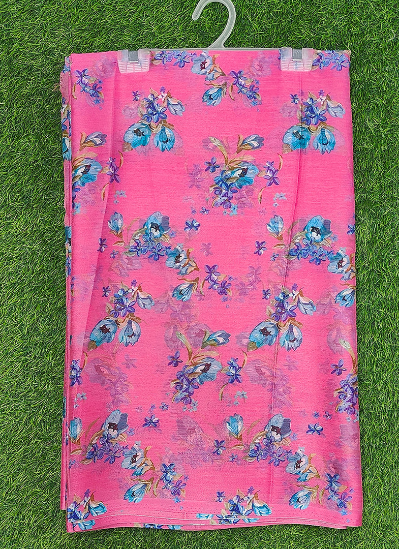 Latest Garden Vareli Printed Nara Chiffon Saree without Blouse