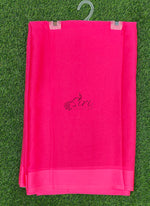 Load image into Gallery viewer, Garden Vareli Plain Border Nara Chiffon Saree
