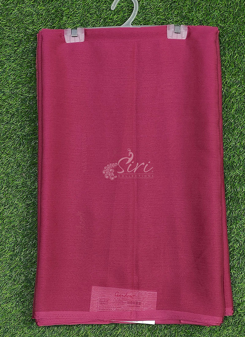 Beautiful Garden Vareli Plain Nara Chiffon Saree