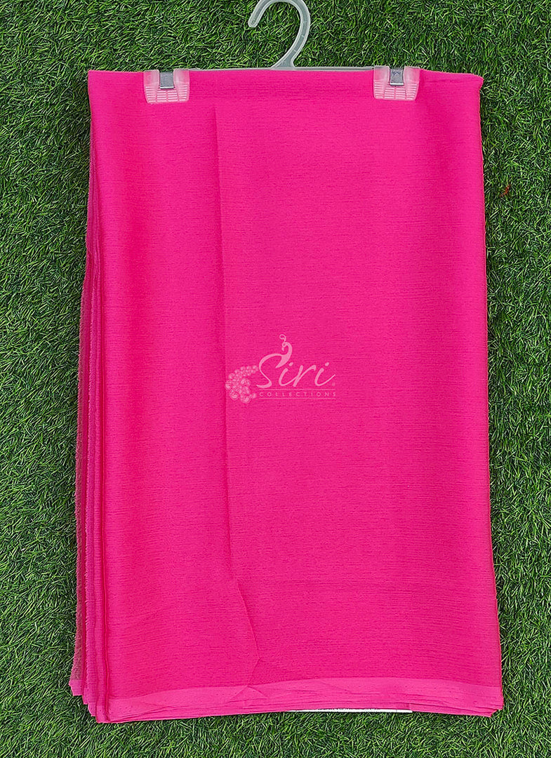 Beautiful Garden Vareli Plain Nara Chiffon Saree