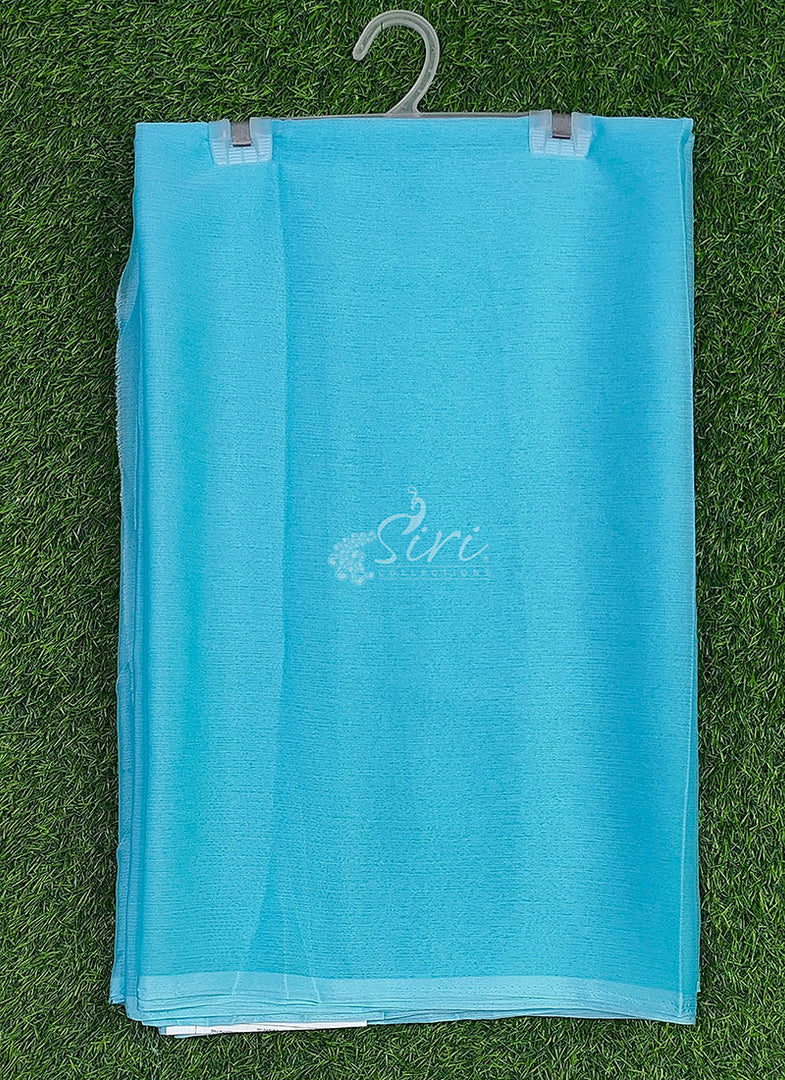 Beautiful Garden Vareli Plain Nara Chiffon Saree