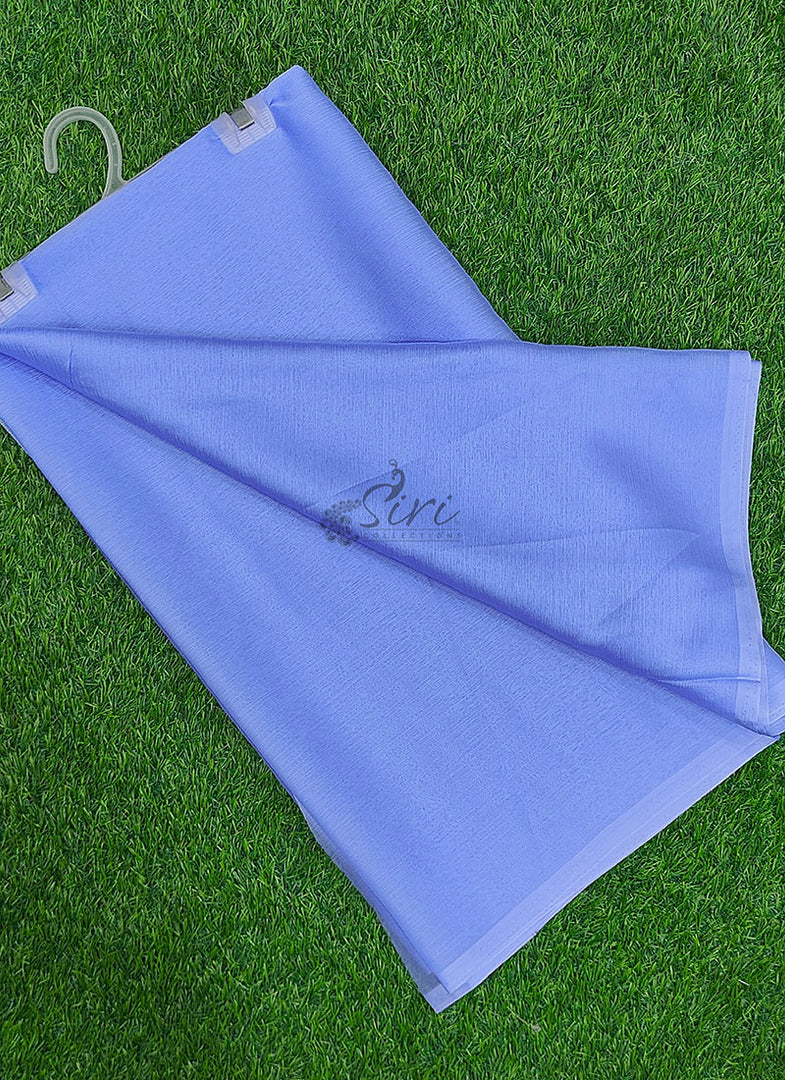 Beautiful Garden Vareli Plain Nara Chiffon Saree