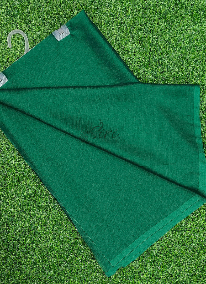 Beautiful Garden Vareli Plain Nara Chiffon Saree