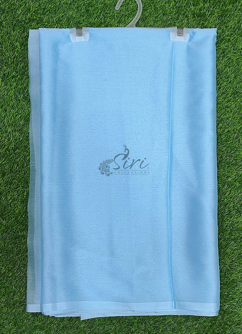 Beautiful Garden Vareli Plain Nara Chiffon Saree