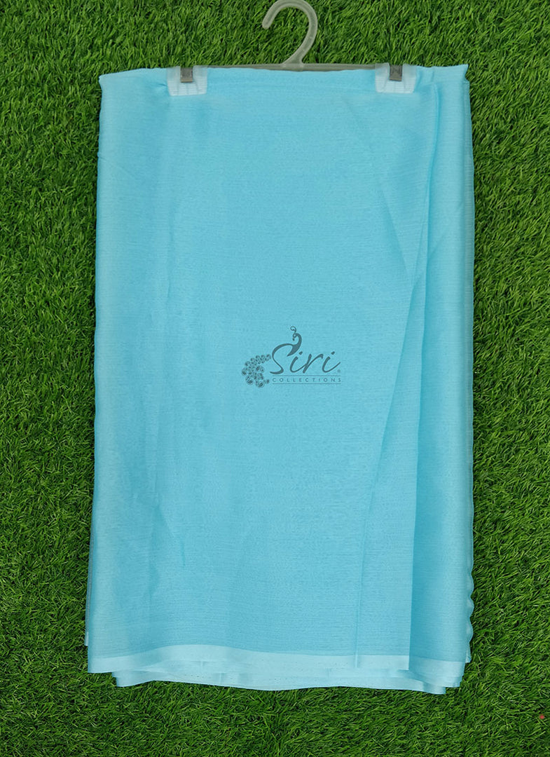 Beautiful Garden Vareli Plain Nara Chiffon Saree