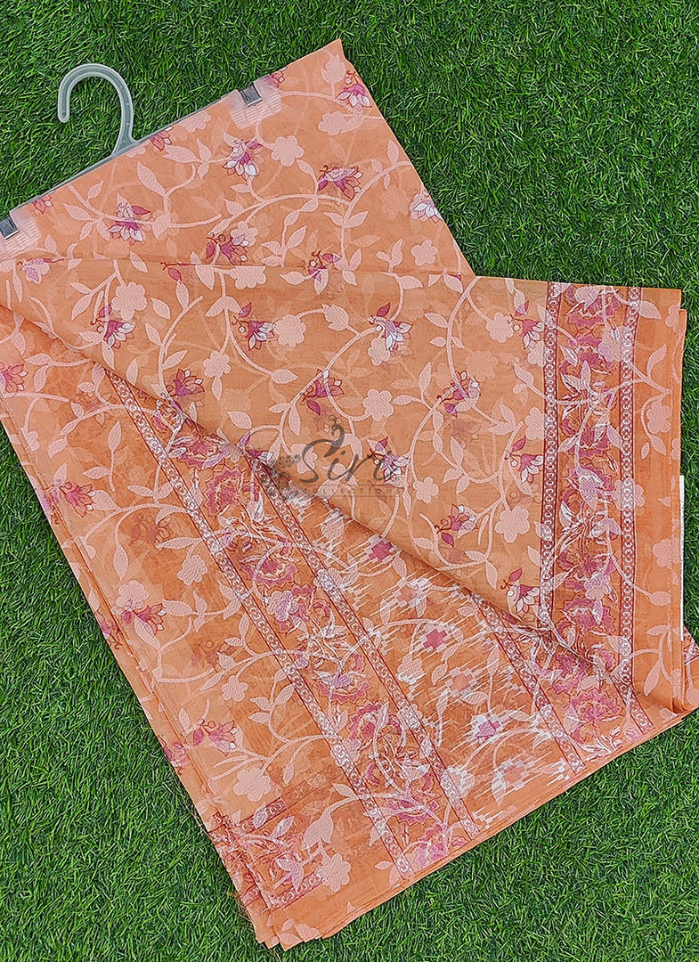 Latest Beautiful Printed Summer Roganza Saree