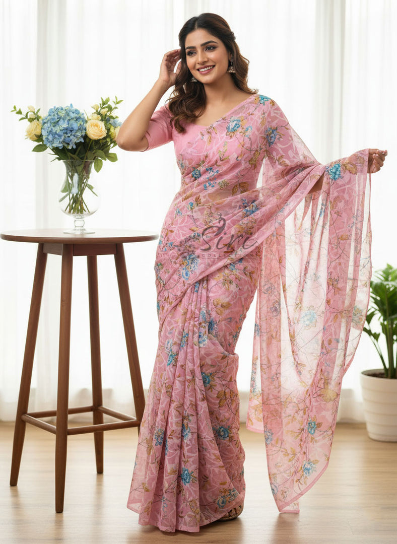 Exclusive Garden Vareli Latest Summer Roganza Saree