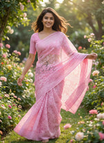 Load image into Gallery viewer, Exclusive Garden Vareli Latest Summer Roganza Saree
