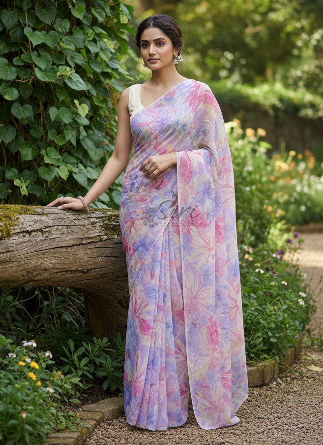 Exclusive Garden Vareli Latest Summer Roganza Saree