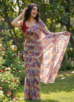 Load image into Gallery viewer, Garden Vareli Latest Summer Roganza Saree
