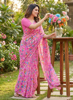 Load image into Gallery viewer, Garden Vareli Latest Summer Roganza Saree
