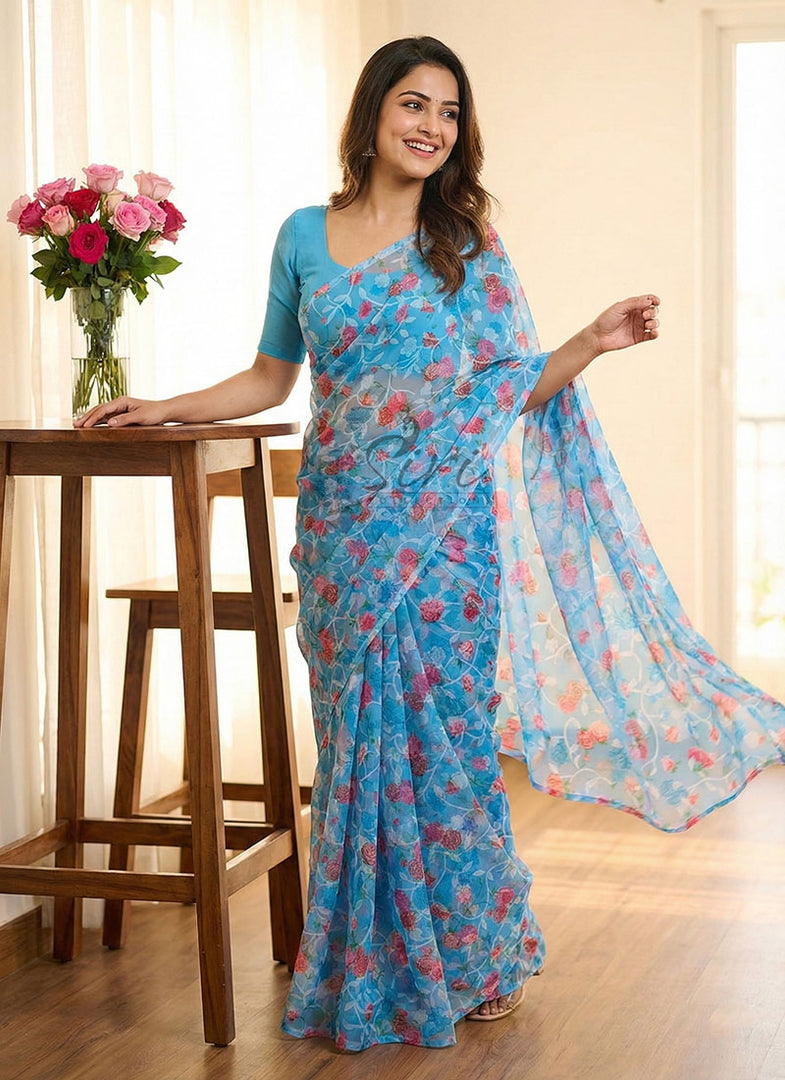 Garden Vareli Latest Summer Roganza Saree