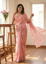 Load image into Gallery viewer, Garden Vareli Latest Summer Roganza Saree
