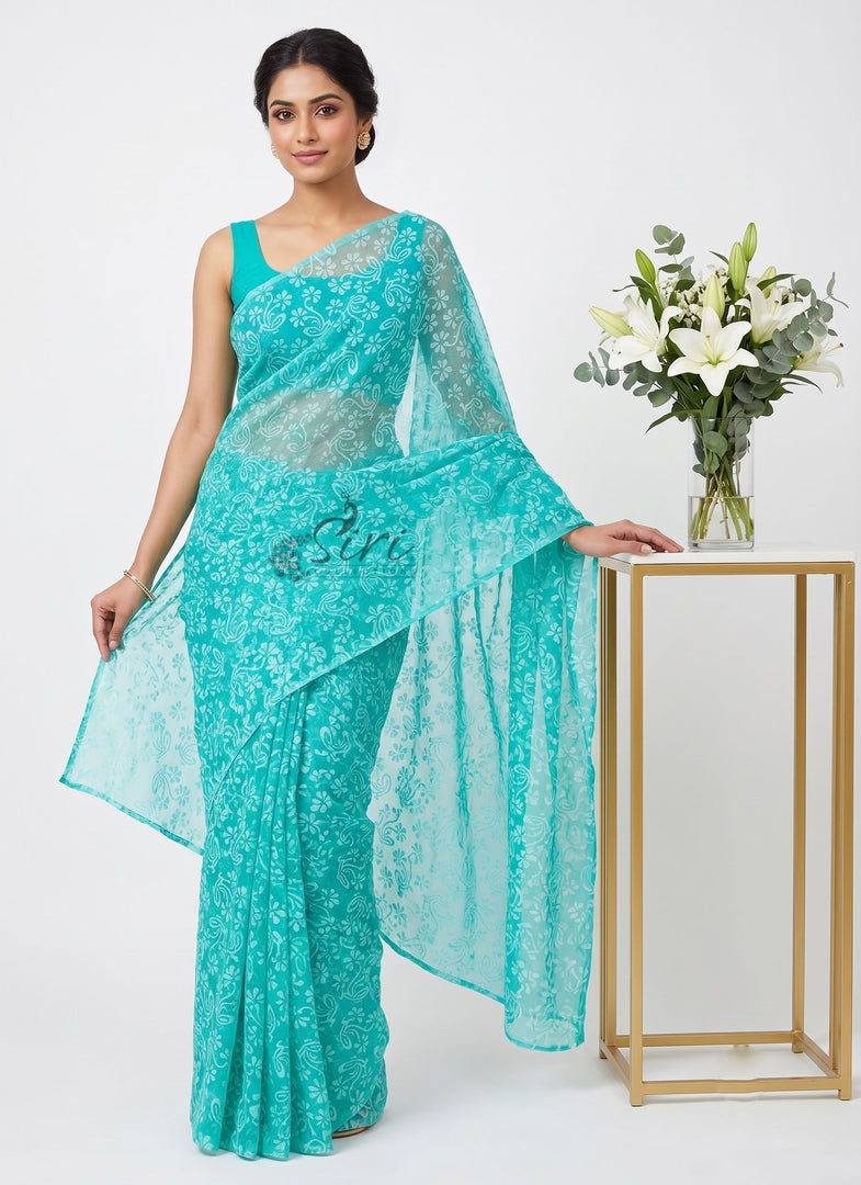 High Quality Garden Vareli Latest Summer Roganza Saree