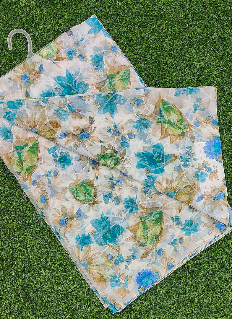 High Quality Garden Vareli Latest Summer Roganza Saree