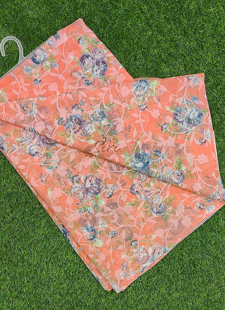 Authentic Garden Vareli Latest Summer Roganza Saree