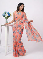 Load image into Gallery viewer, Authentic Garden Vareli Latest Summer Roganza Saree