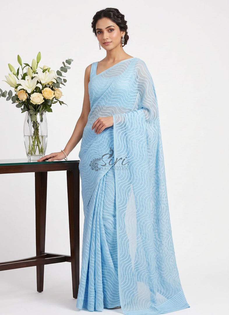 High Quality Garden Vareli Latest Summer Roganza Saree