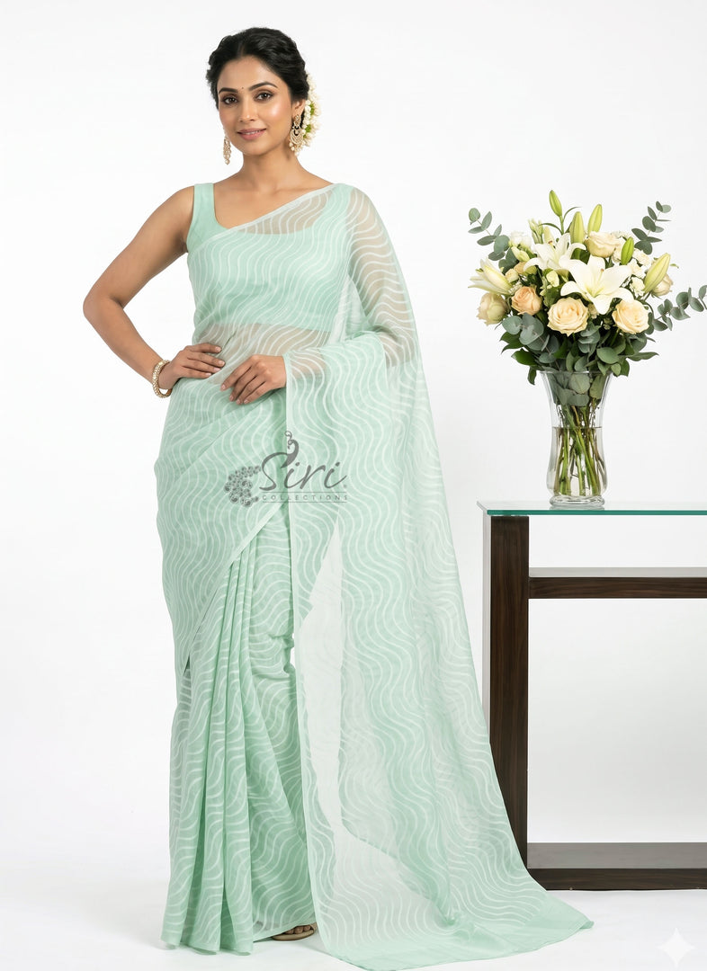 High Quality Garden Vareli Latest Summer Roganza Saree