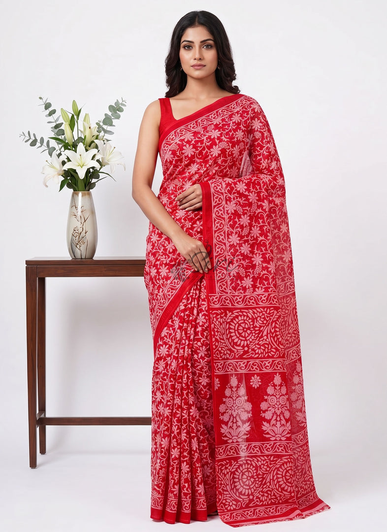 Authentic Garden Vareli Latest Summer Roganza Saree