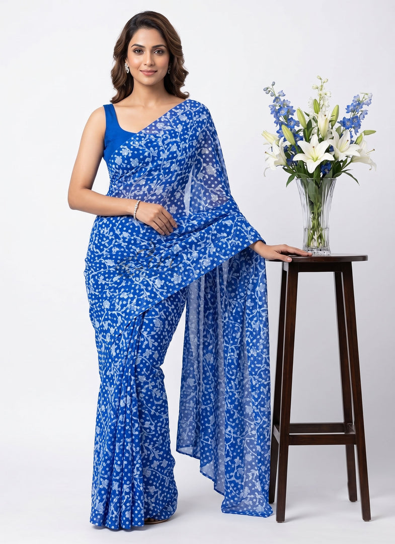 High Quality Garden Vareli Latest Summer Roganza Saree