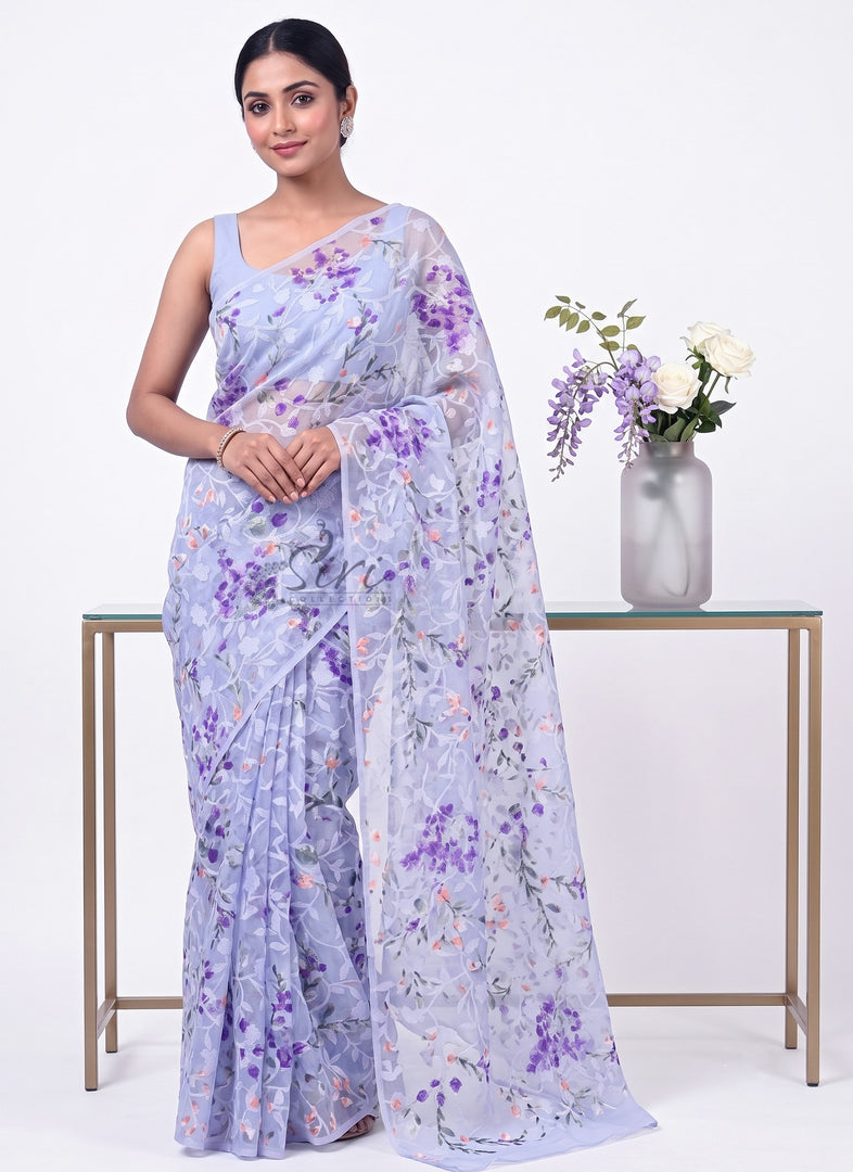 High Quality Garden Vareli Latest Summer Roganza Saree