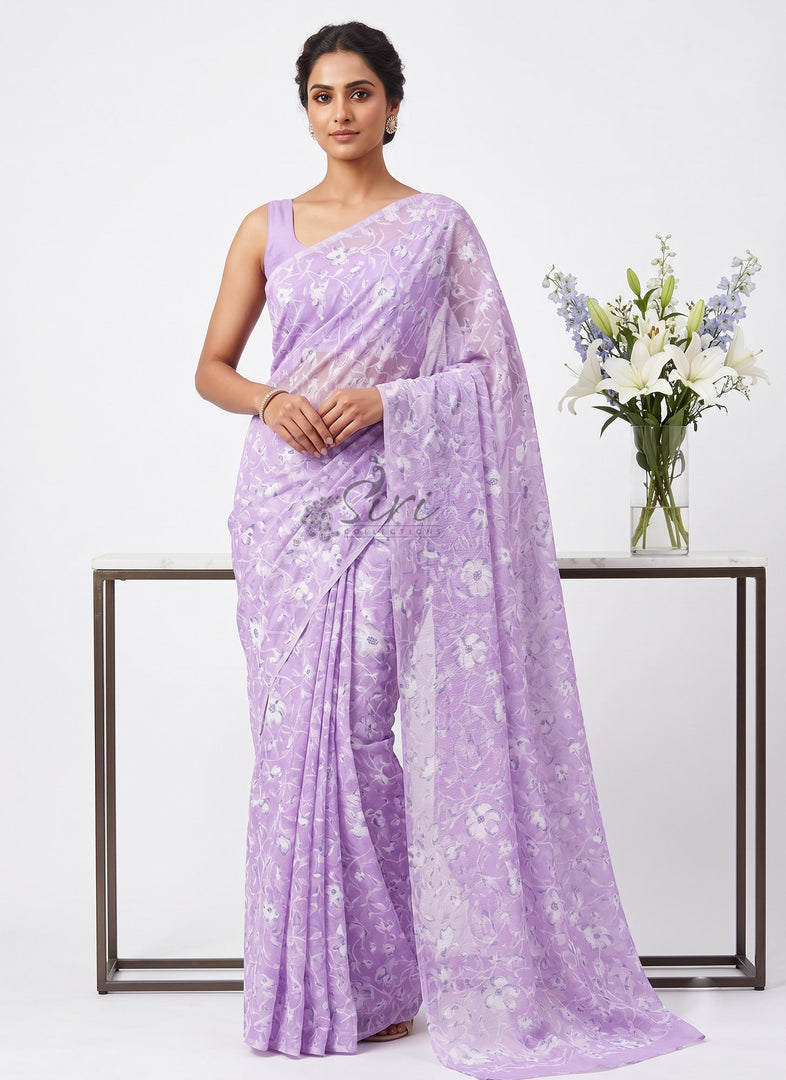 High Quality Garden Vareli Latest Summer Roganza Saree