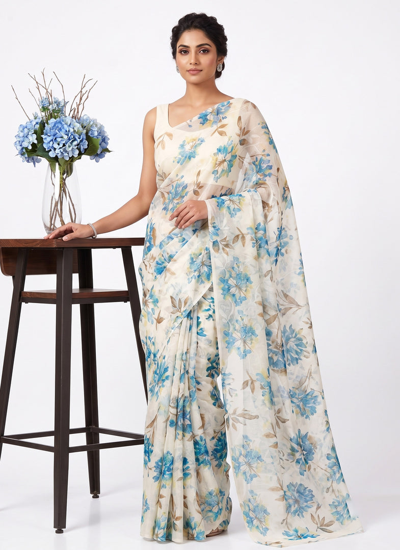 High Quality Garden Vareli Latest Summer Roganza Saree